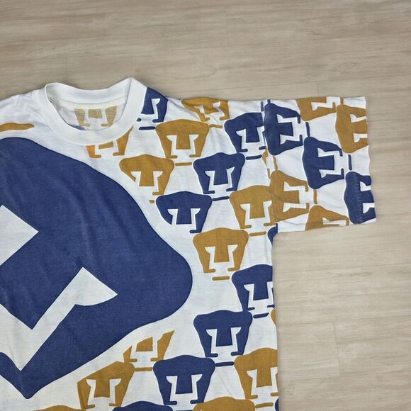 Vintage Pumas UNAM Mexico Soccer Football Single Stitch AOP Shirt Size Large - Picture 7 of 13
